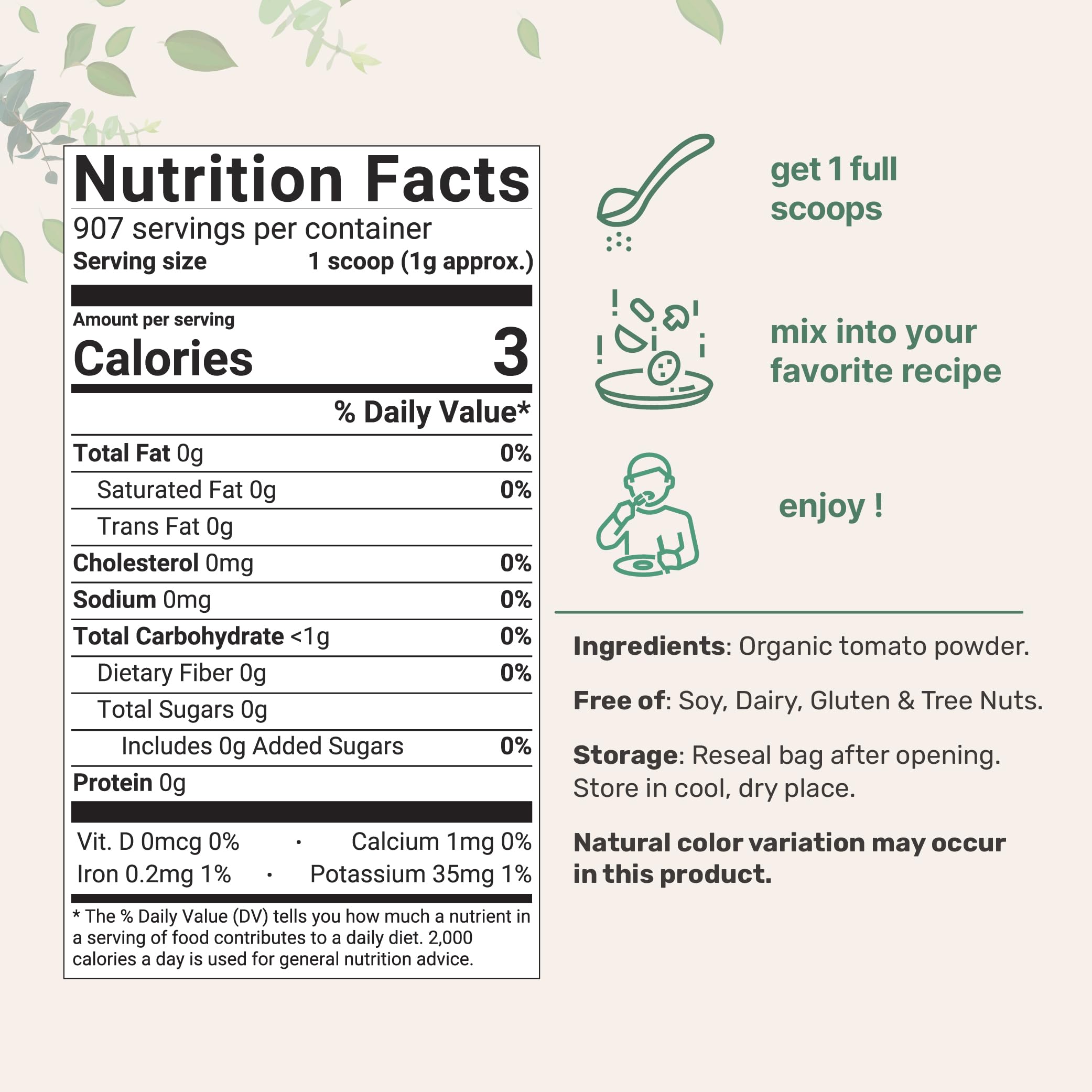 Micro Ingredients freeze-dried tomatoes crumble adds concentrated flavor to sauces.