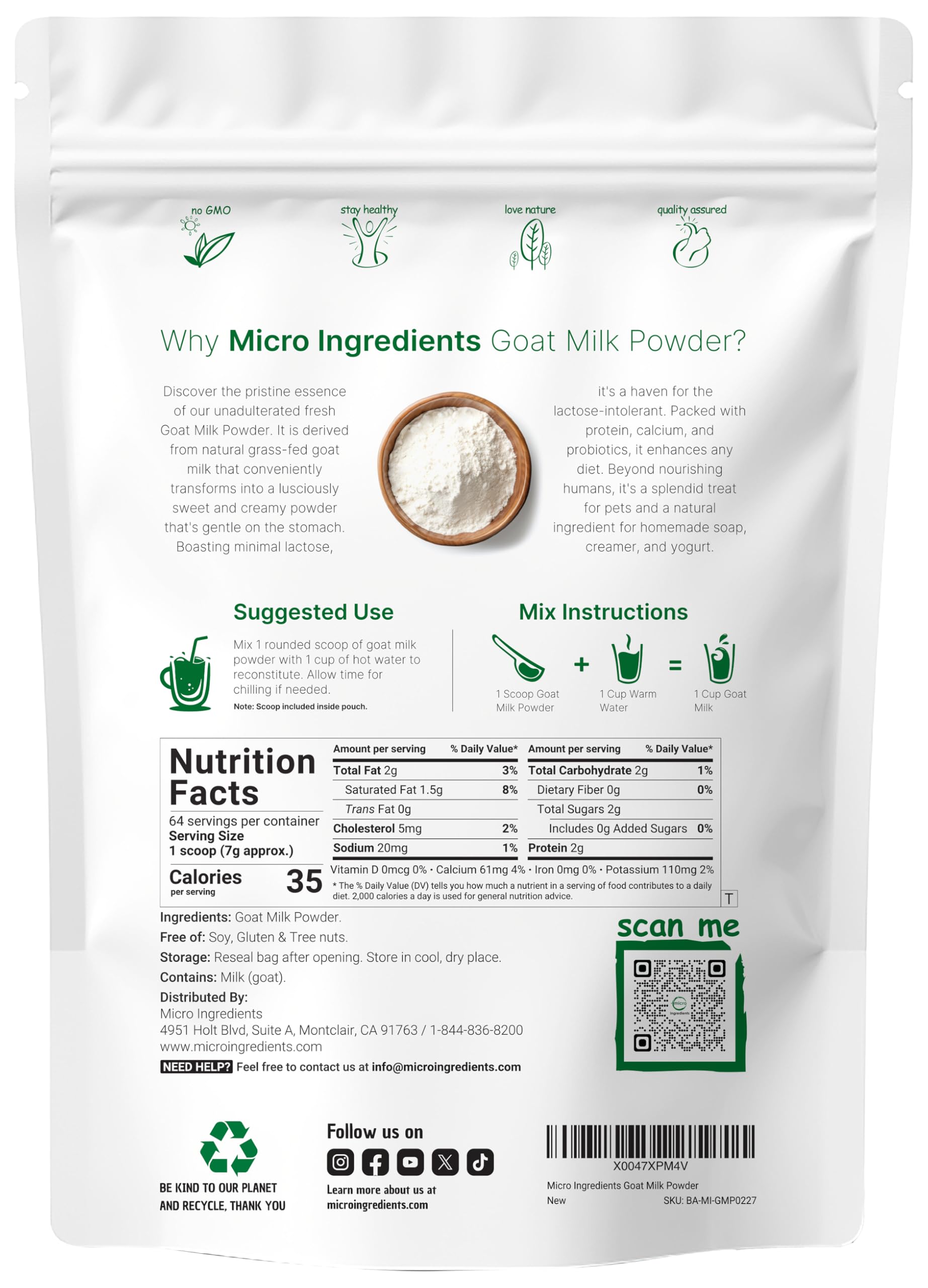 Grass-fed Australian source label visible, signaling quality and protein-rich nutrition.