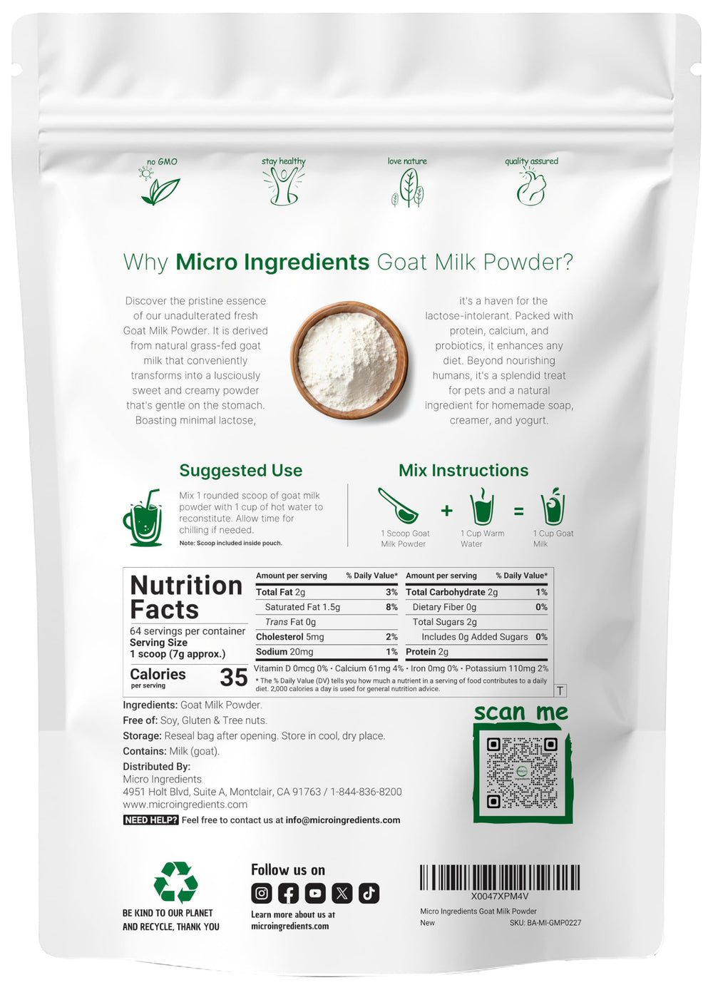 Grass-fed Australian source label visible, signaling quality and protein-rich nutrition.