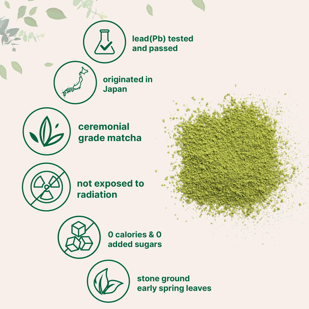 Micro Ingredients matcha powder scoop for easy serving and measuring.