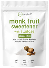 Micro Ingredients monk fruit sweetener bulk pouch for easy sugar free cooking