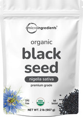 Micro Ingredients Organic Black Cumin Seeds from Egypt in a 2lb bag for bulk cooking