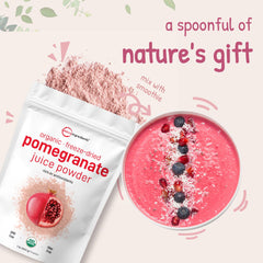 Micro Ingredients Pomegranate Powder being added to a shake