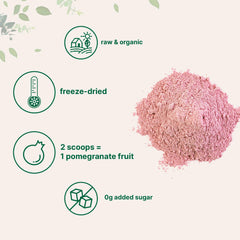 Micro Ingredients Pomegranate Powder scoop with a 5 g serving