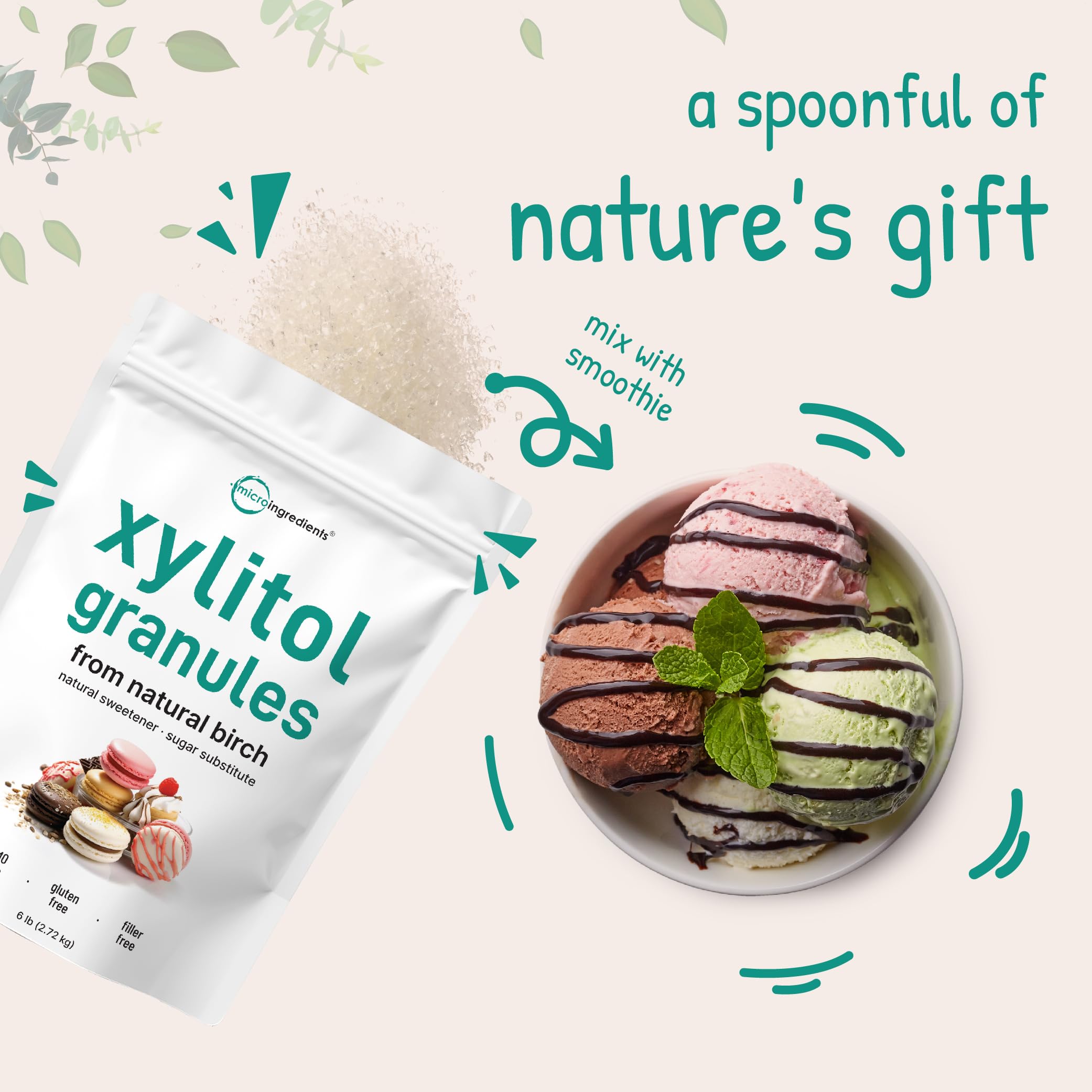 Micro Ingredients Xylitol keto-friendly sweetener supports low-carb plans