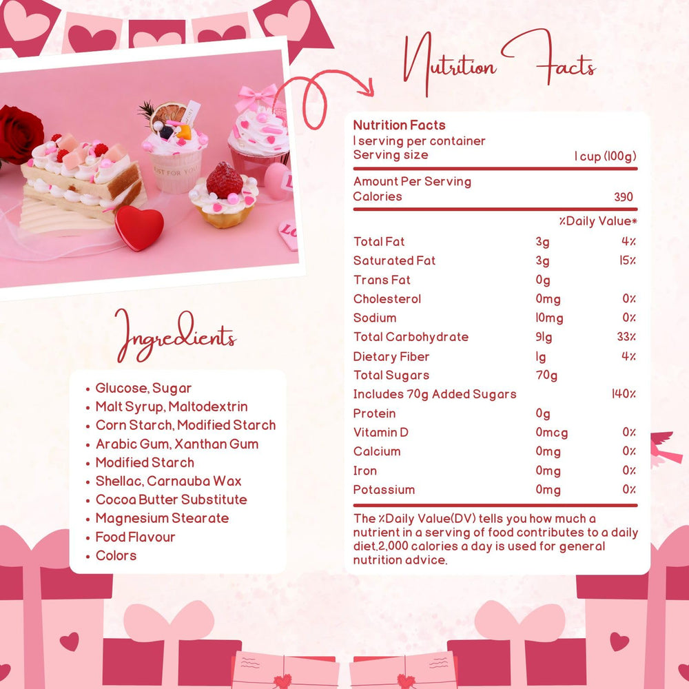 MIDDLE BUBBLE Valentines Sprinkles white heart confetti adds romantic flair to cupcakes and cookies