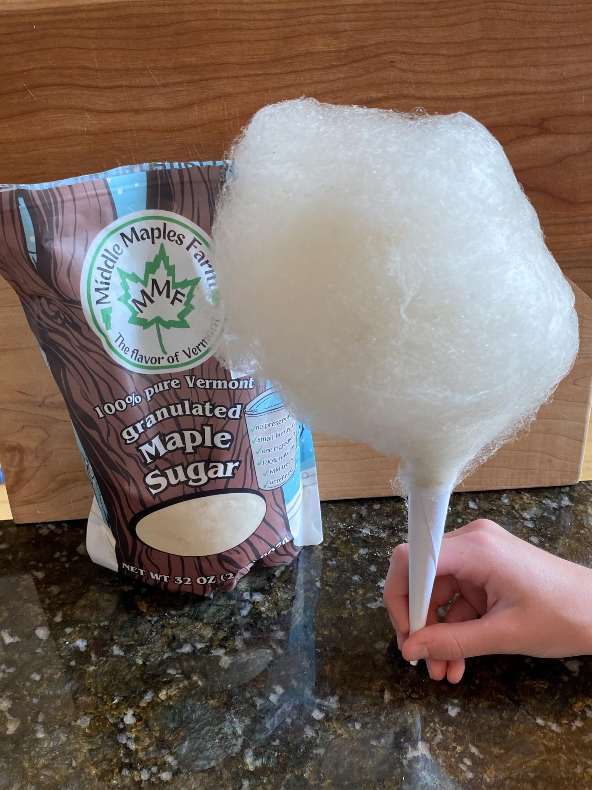 Middle Maples Farm Vermont Pure Maple Sugar powder used in a dry seasoning rub