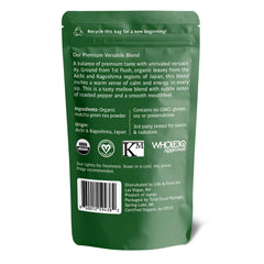 Midori Spring Emerald hand-picked tea leaves reflect farmer care and quality.
