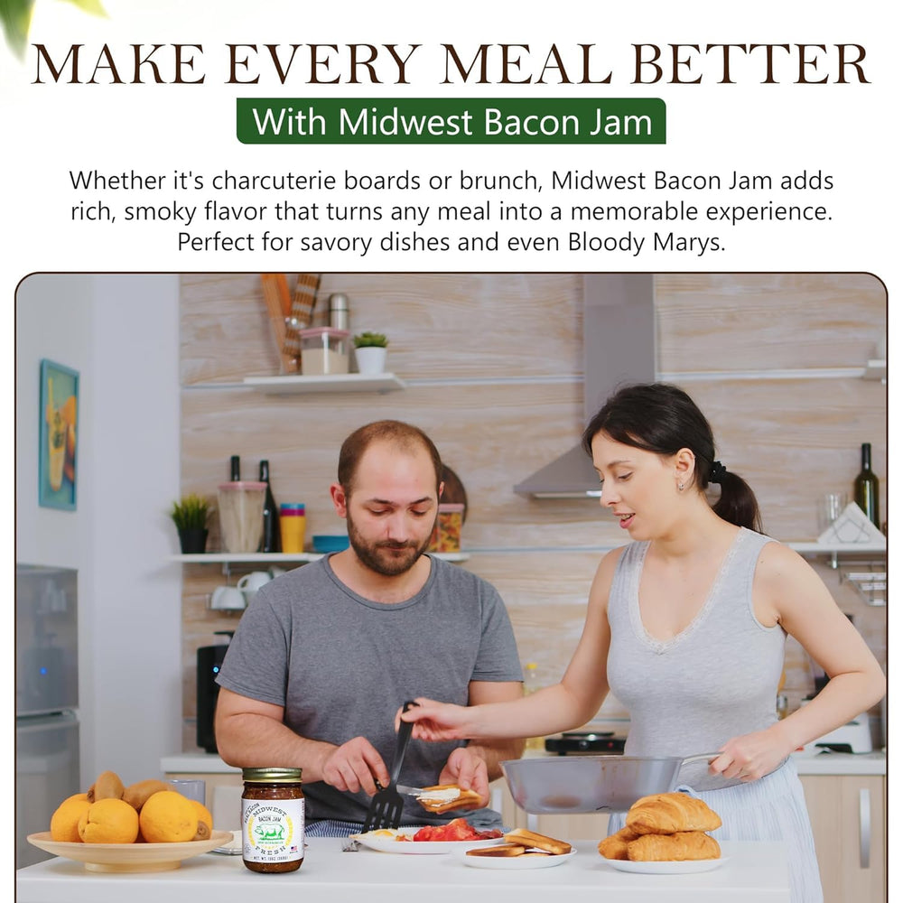 Midwest Fresh Bacon Jam served with dips for gatherings and tastings.
