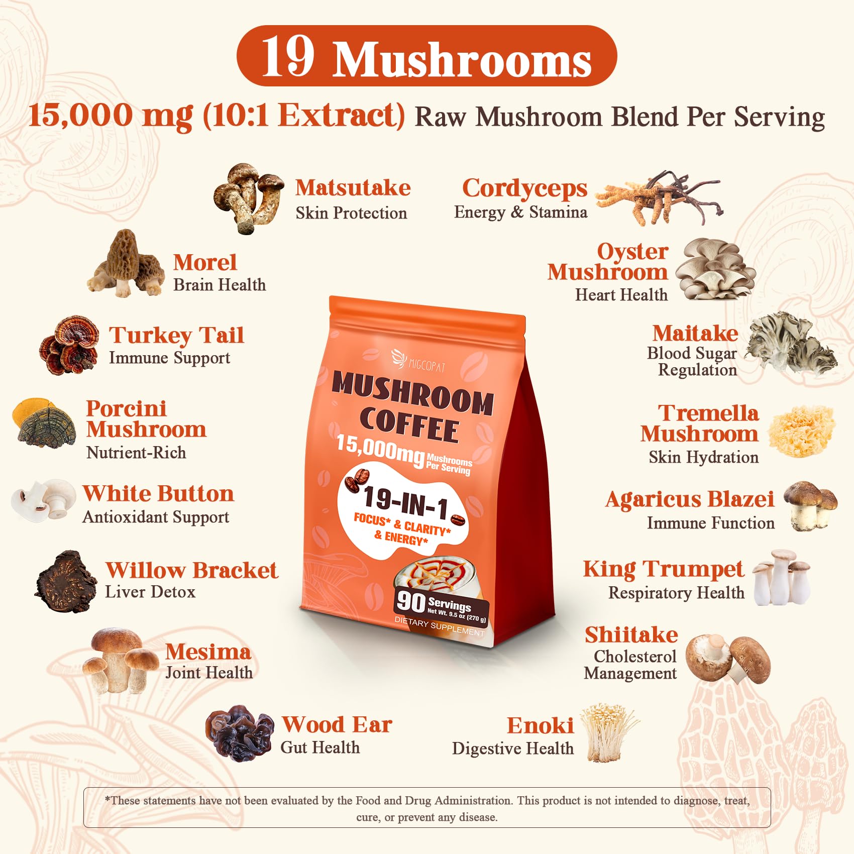 Pouring hot Migcopat mushroom coffee into a cup for steady energy.