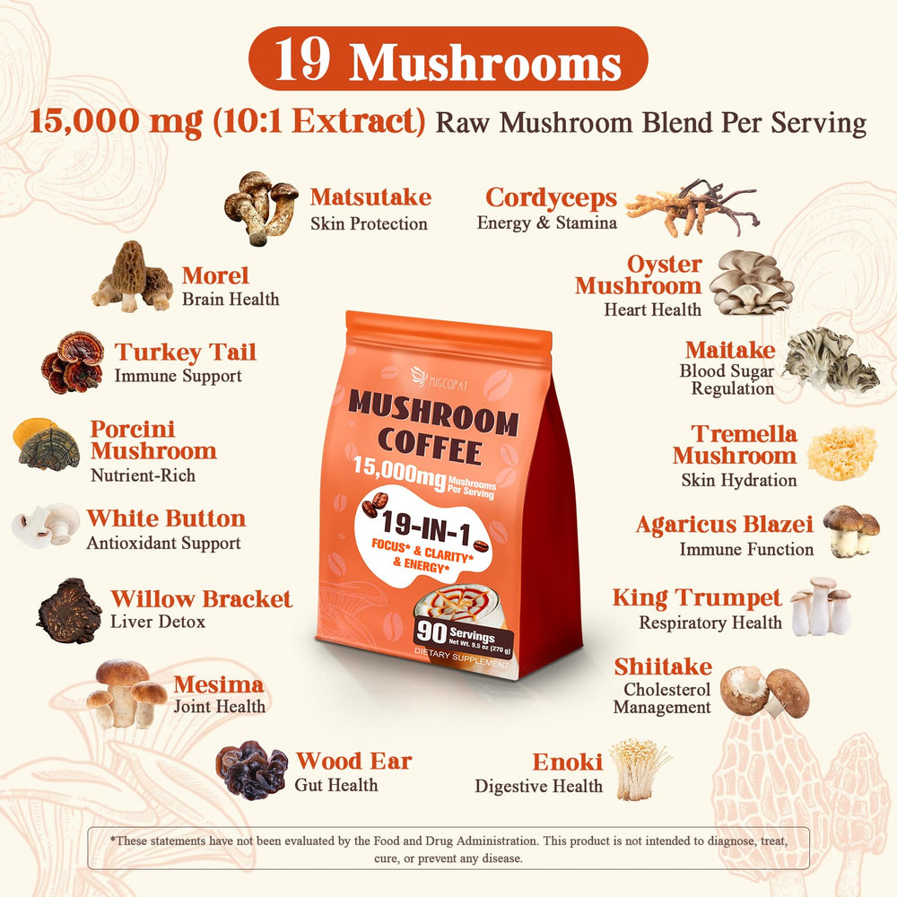 Pouring hot Migcopat mushroom coffee into a cup for steady energy.