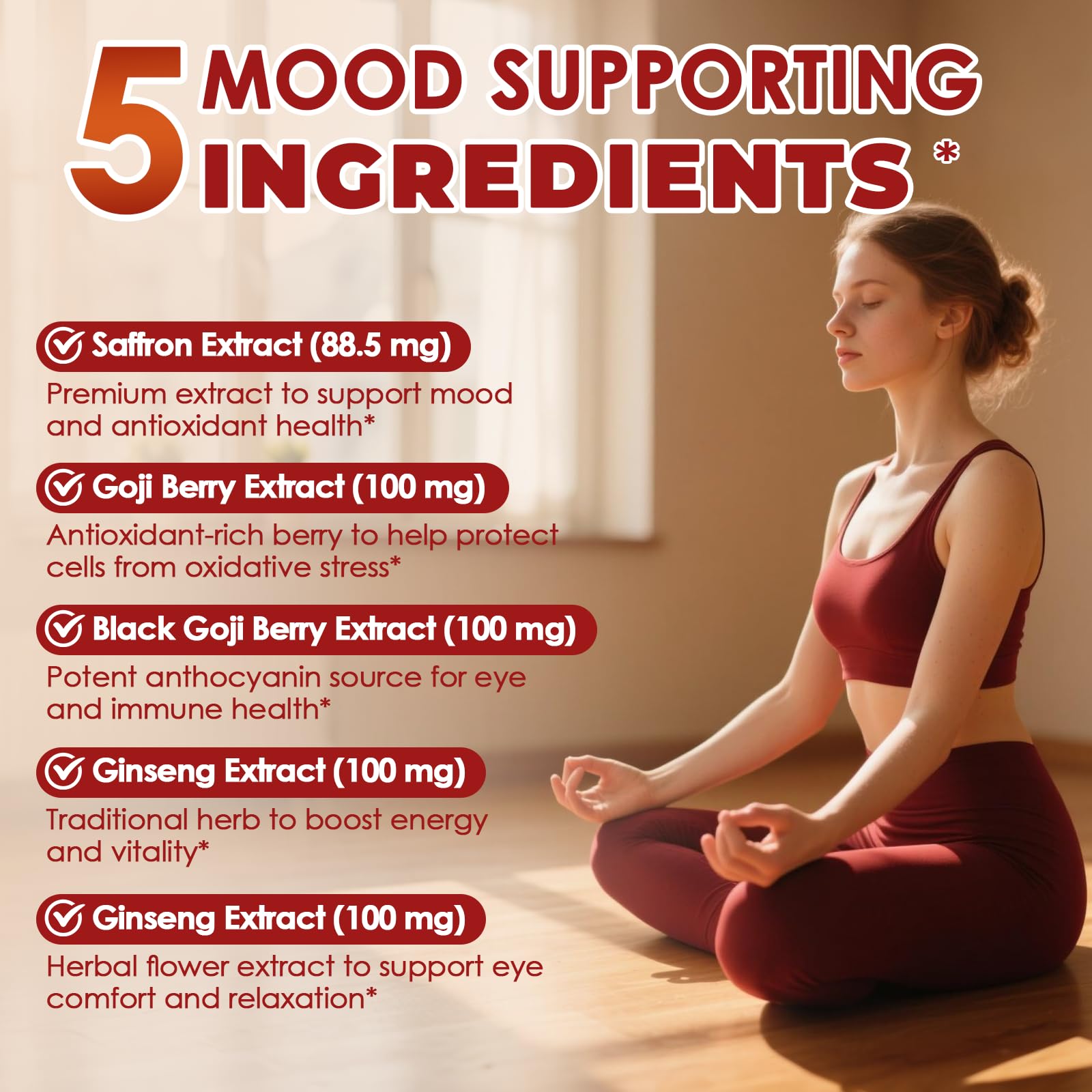 Migcopat saffron focus capsule close-up illustrating non-stimulant mental clarity