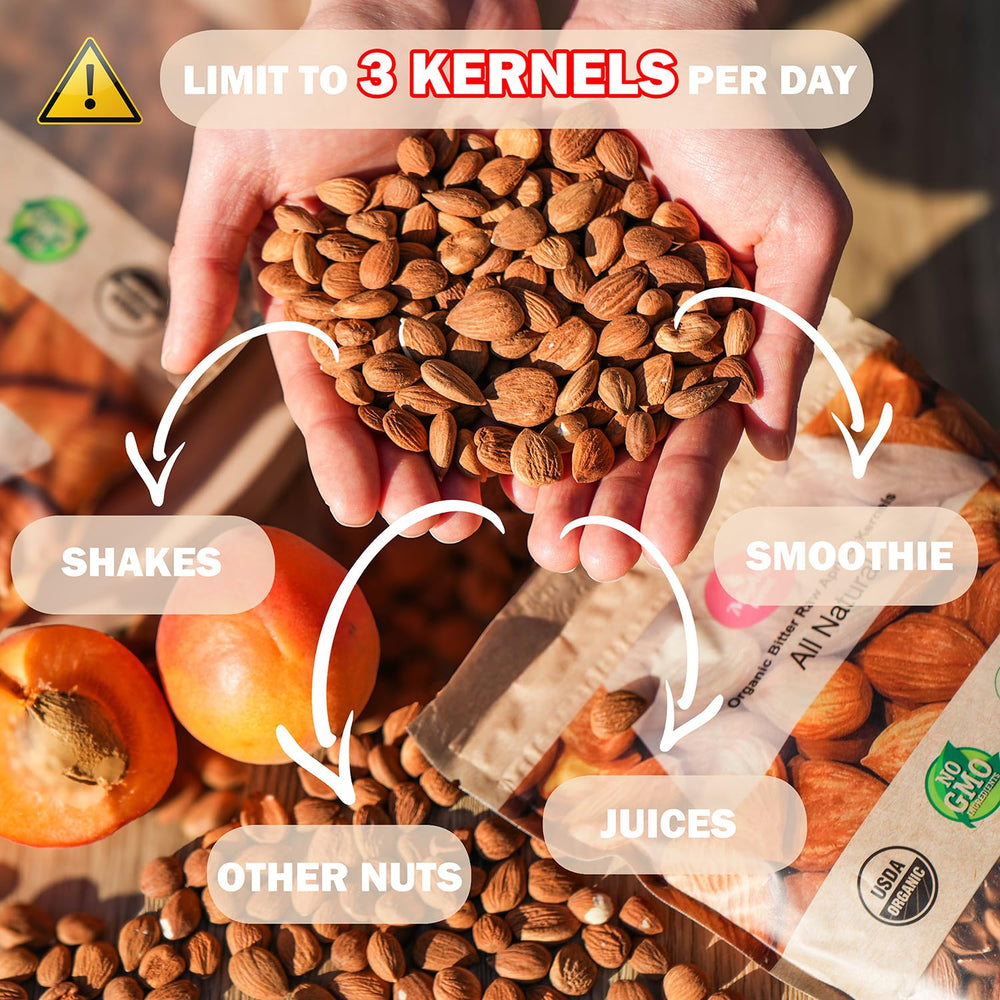 Mighty Apricot organic certification label with seeds - trusted quality from Turkey.
