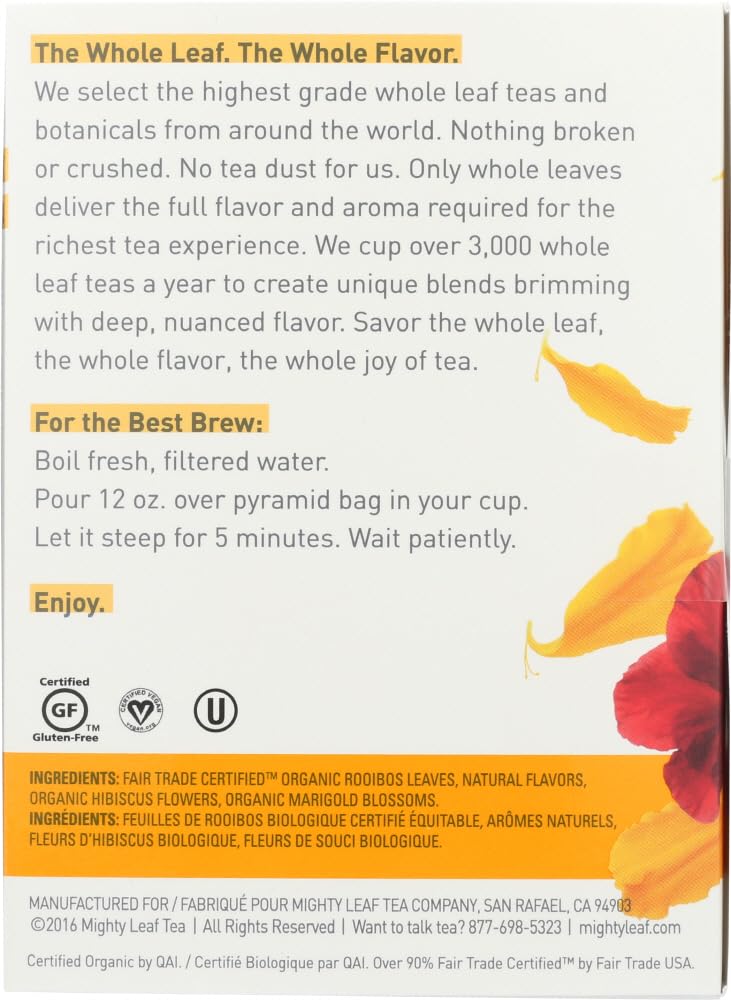 Mighty Leaf African Nectar tea gift box ideal for holiday gifting.