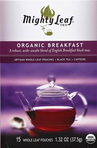Brewed breakfast tea in a cup, ideal with milk.