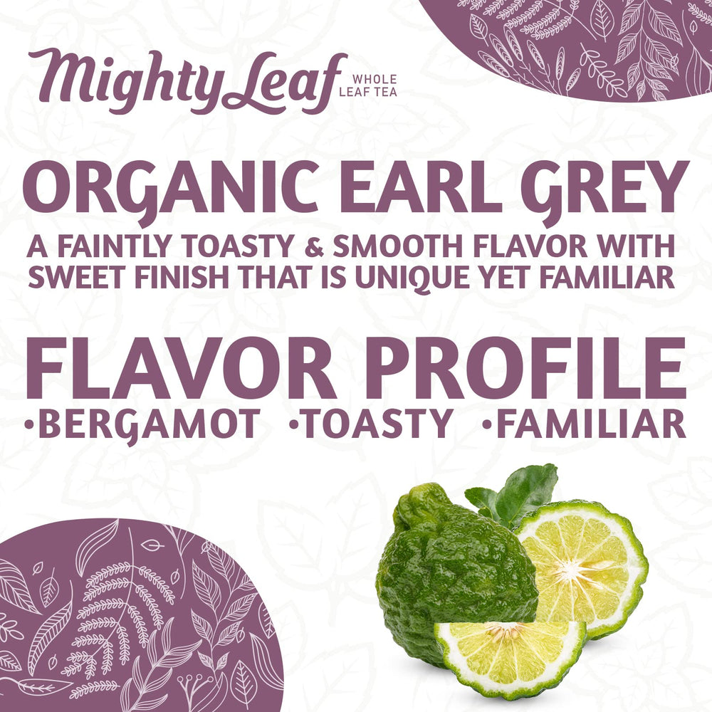 Fresh cup: Mighty Leaf tea brews with a inviting aroma.