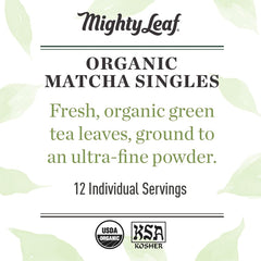 Mighty Leaf cold-brew matcha shaken into a refreshing iced beverage.
