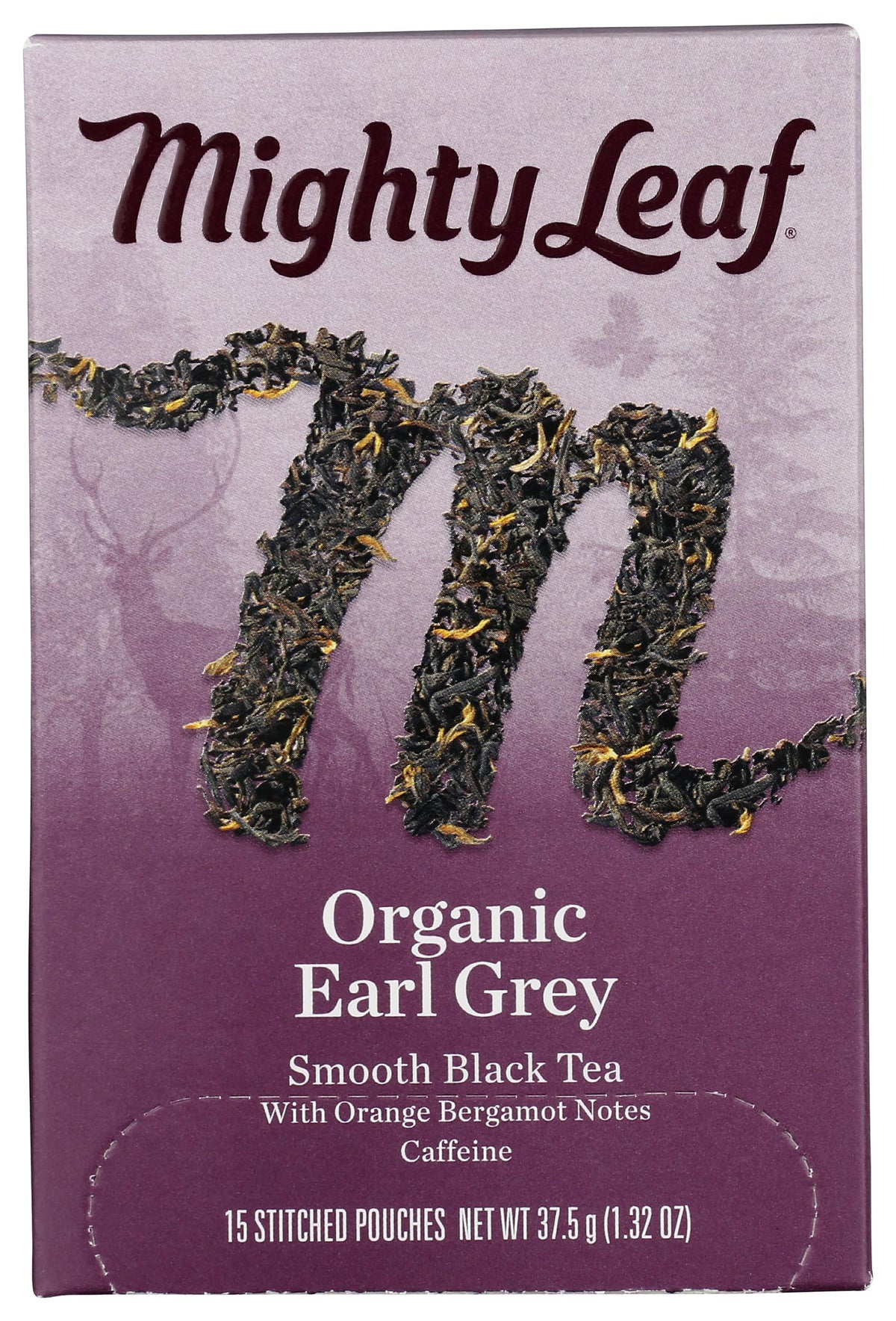 Mighty Leaf Earl Grey hand-stitched tea bags ready for a refined afternoon ritual.