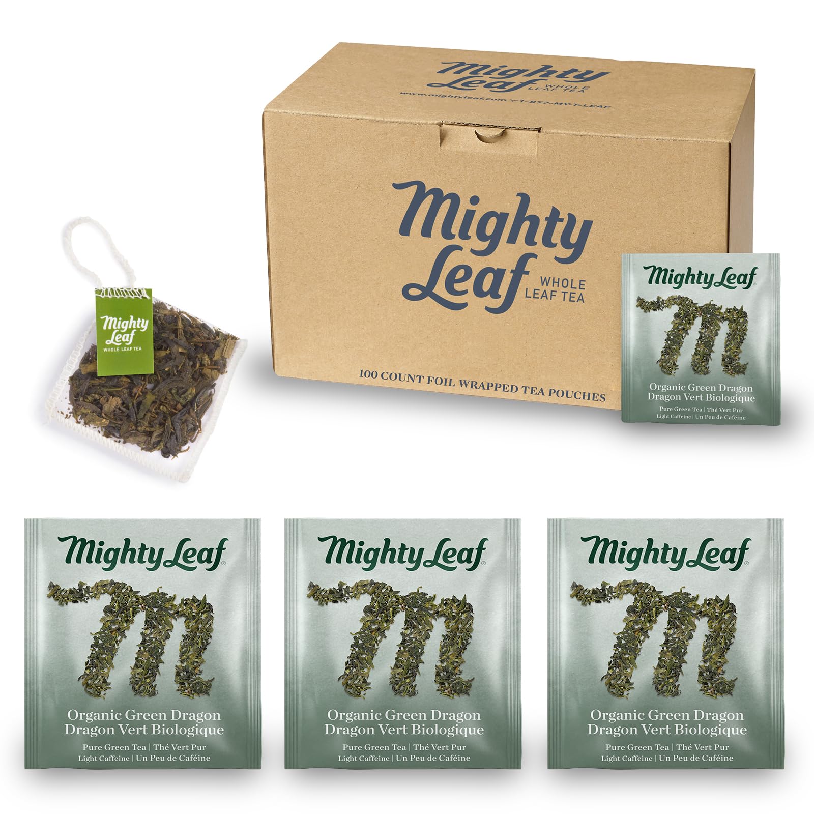 Mighty Leaf Green Dragon Tea box ready for daily ritual and refreshment.