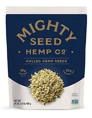 Mighty Seed Hemp Hulled Seeds 24oz pack, versatile pantry staple for topping salads