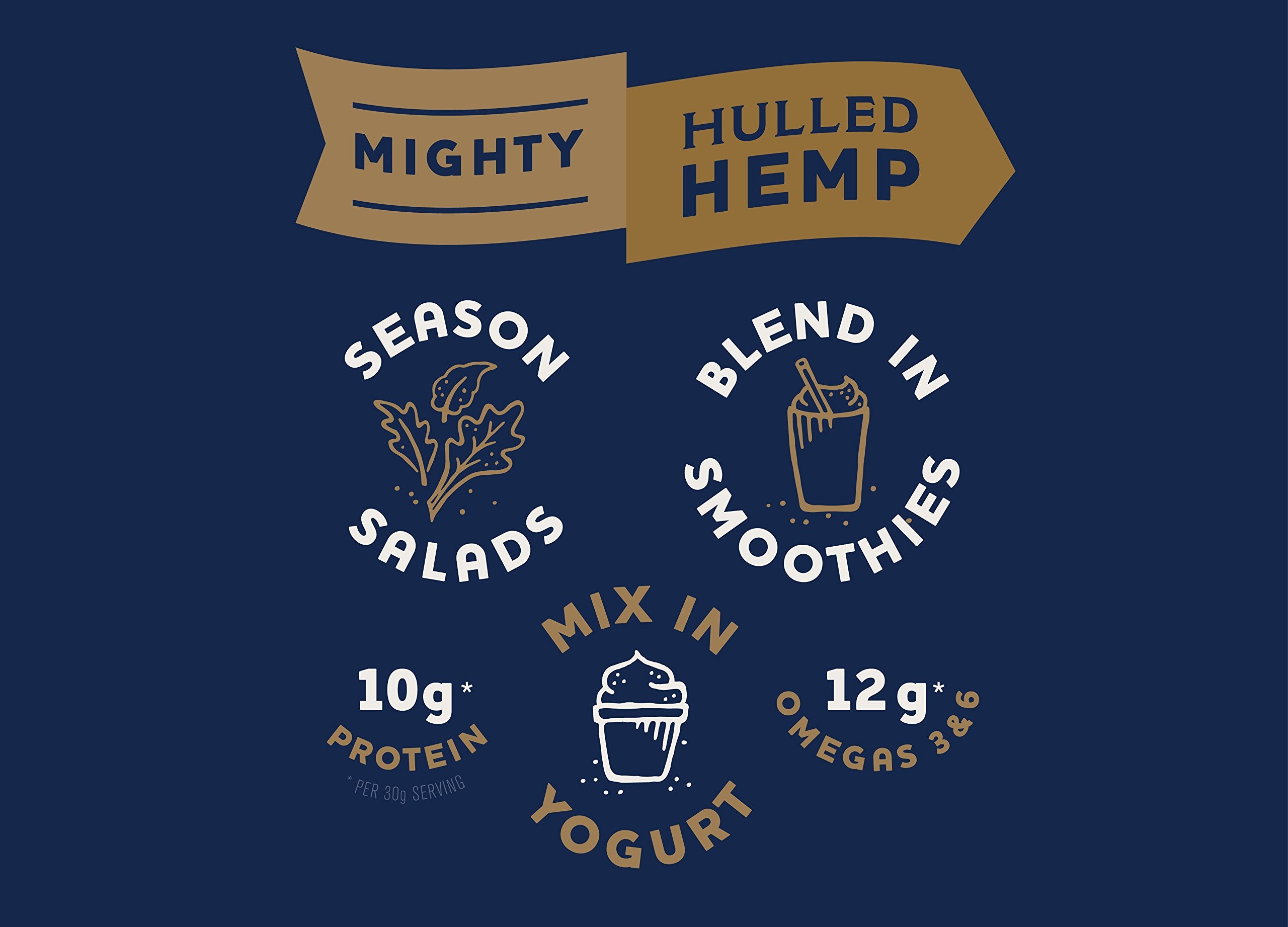 Mighty Seed Hemp Hulled Seeds in a smoothie for extra protein and omegas