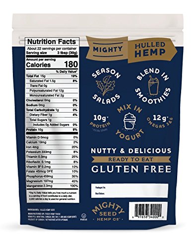 Mighty Seed Hemp Hulled Seeds sprinkled on salads with a nutty, protein-rich touch