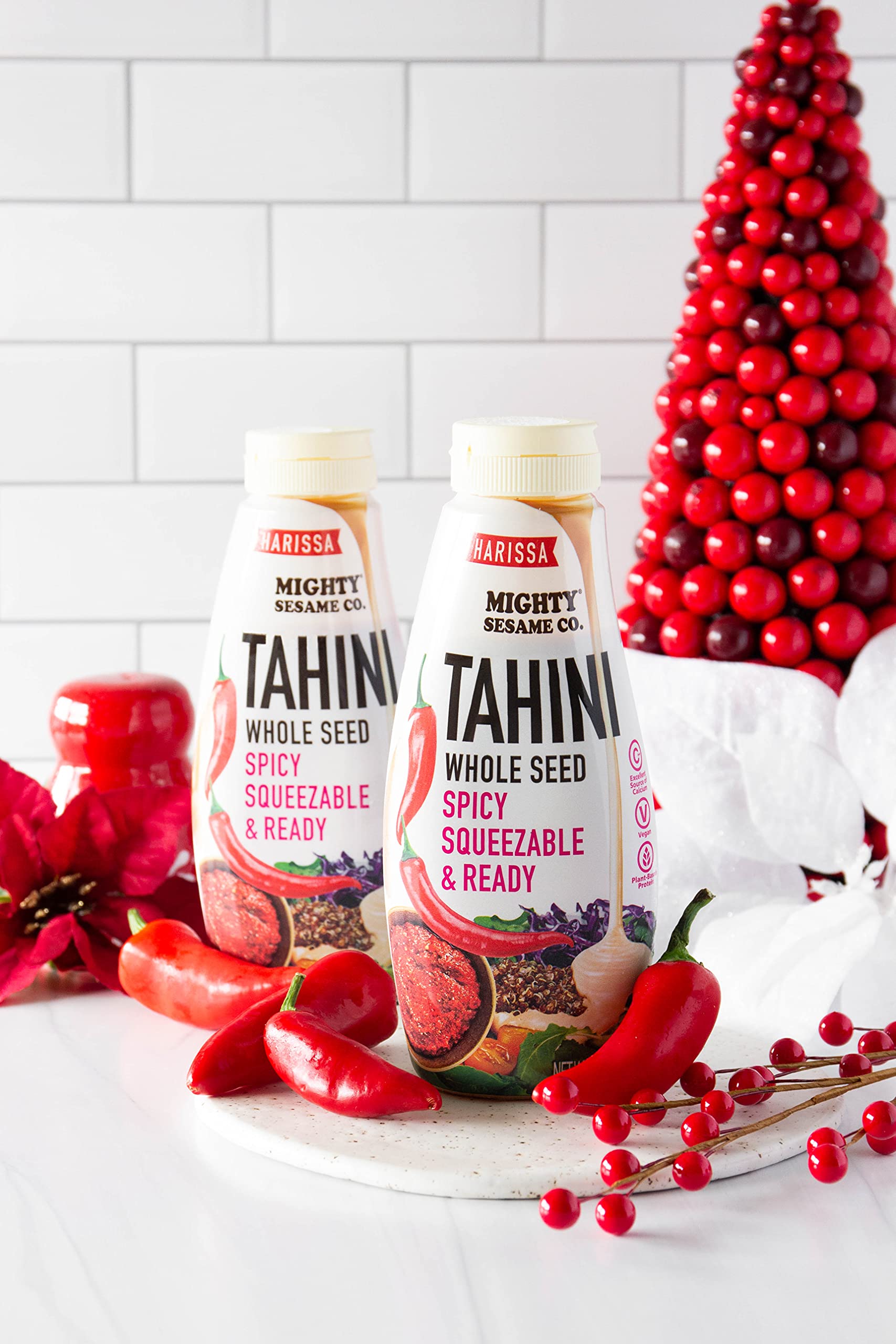 Mighty Sesame Co. gluten-free vegan tahini perfect for keto-friendly dips and dressings.