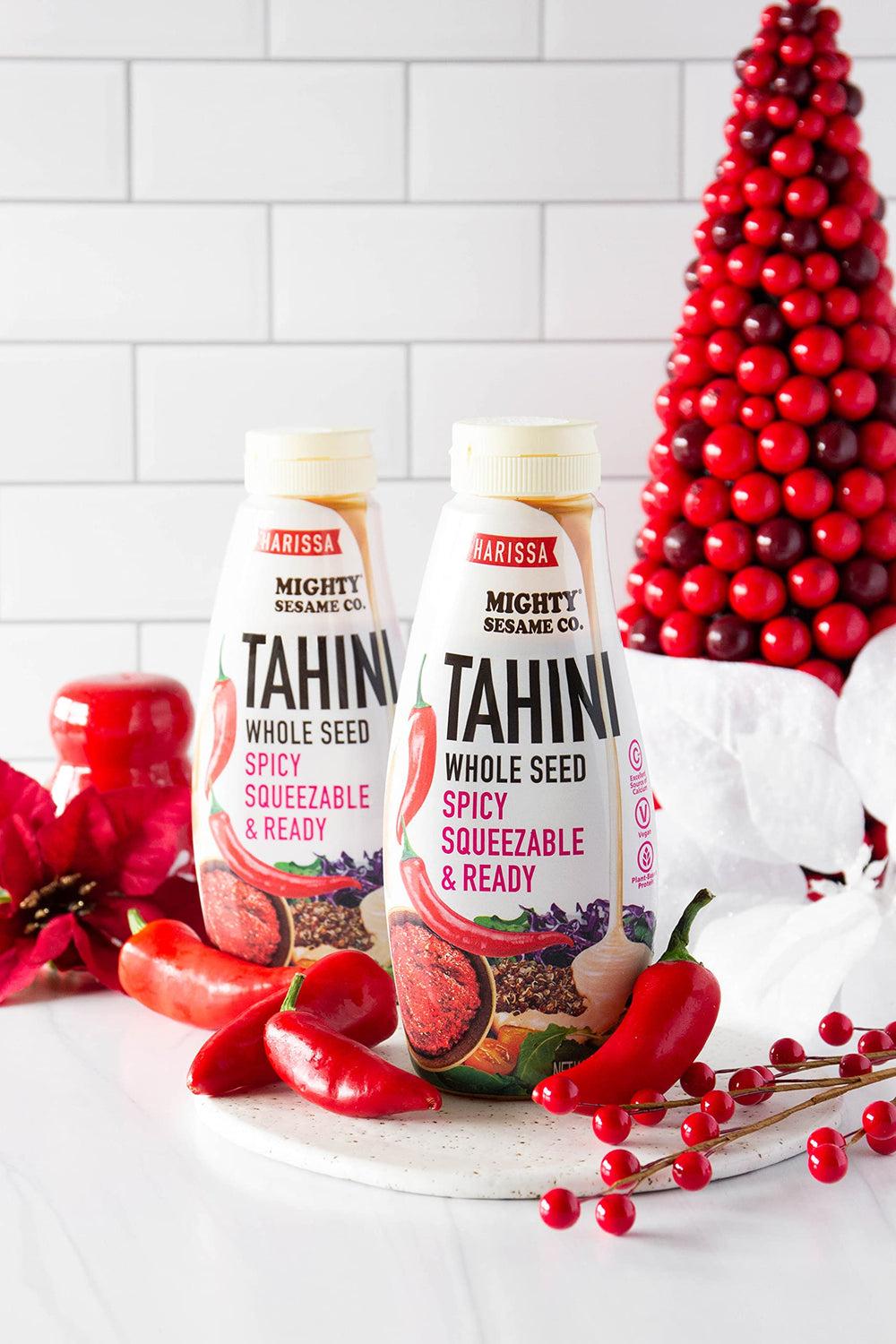 Mighty Sesame Co. gluten-free vegan tahini perfect for keto-friendly dips and dressings.