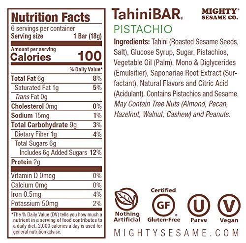 Mighty Sesame TahiniBars 2-pack display with convenient wrapped bars.