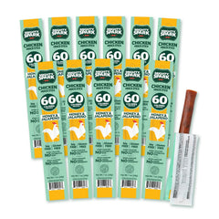 Mighty Spark Honey & Jalapeño chicken sticks in packaging for on-the-go protein
