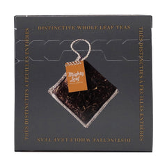 Brewing Mighty Leaf African Nectar cup with honeyed tropical notes.