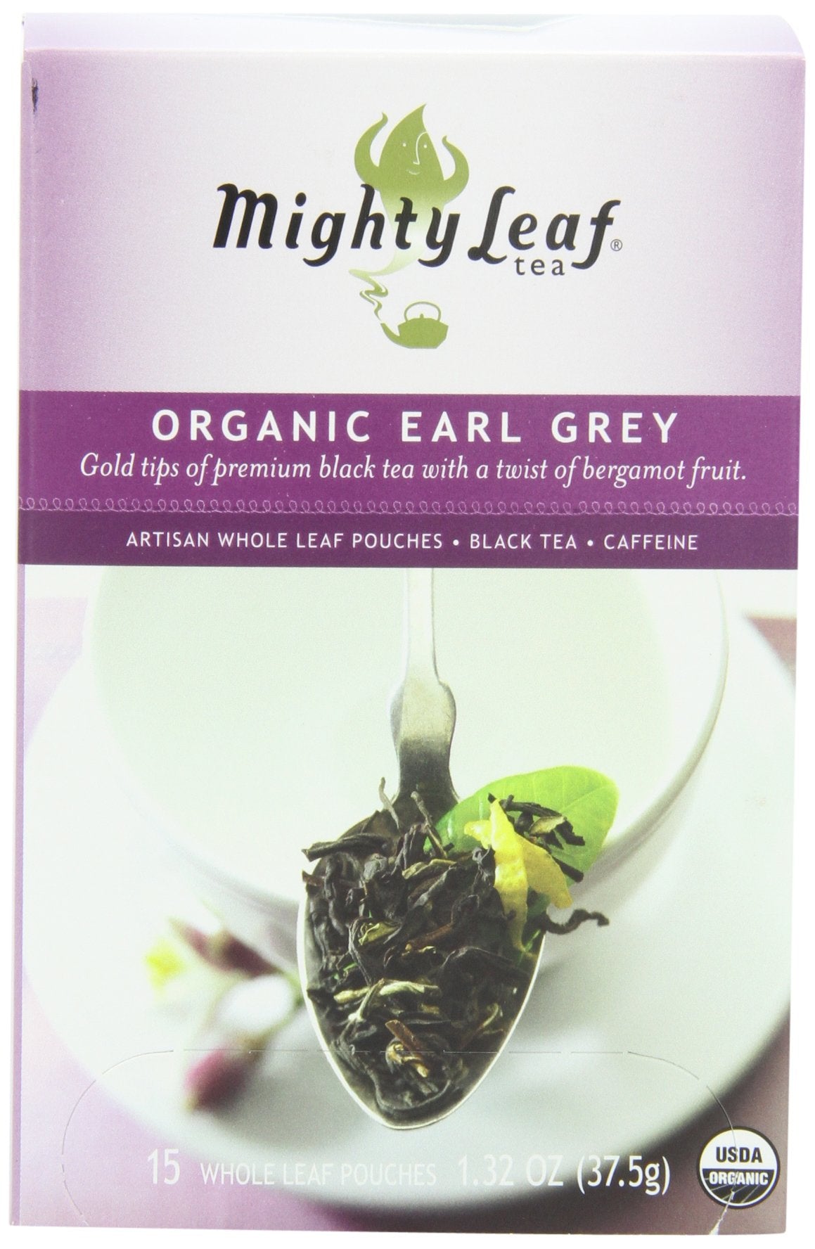 Mighty Leaf bergamot aroma hints at comforting afternoon ritual.