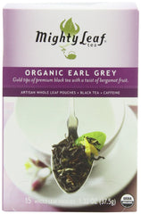 Mighty Leaf Organic Earl Grey packaging highlights premium tea for gifting.