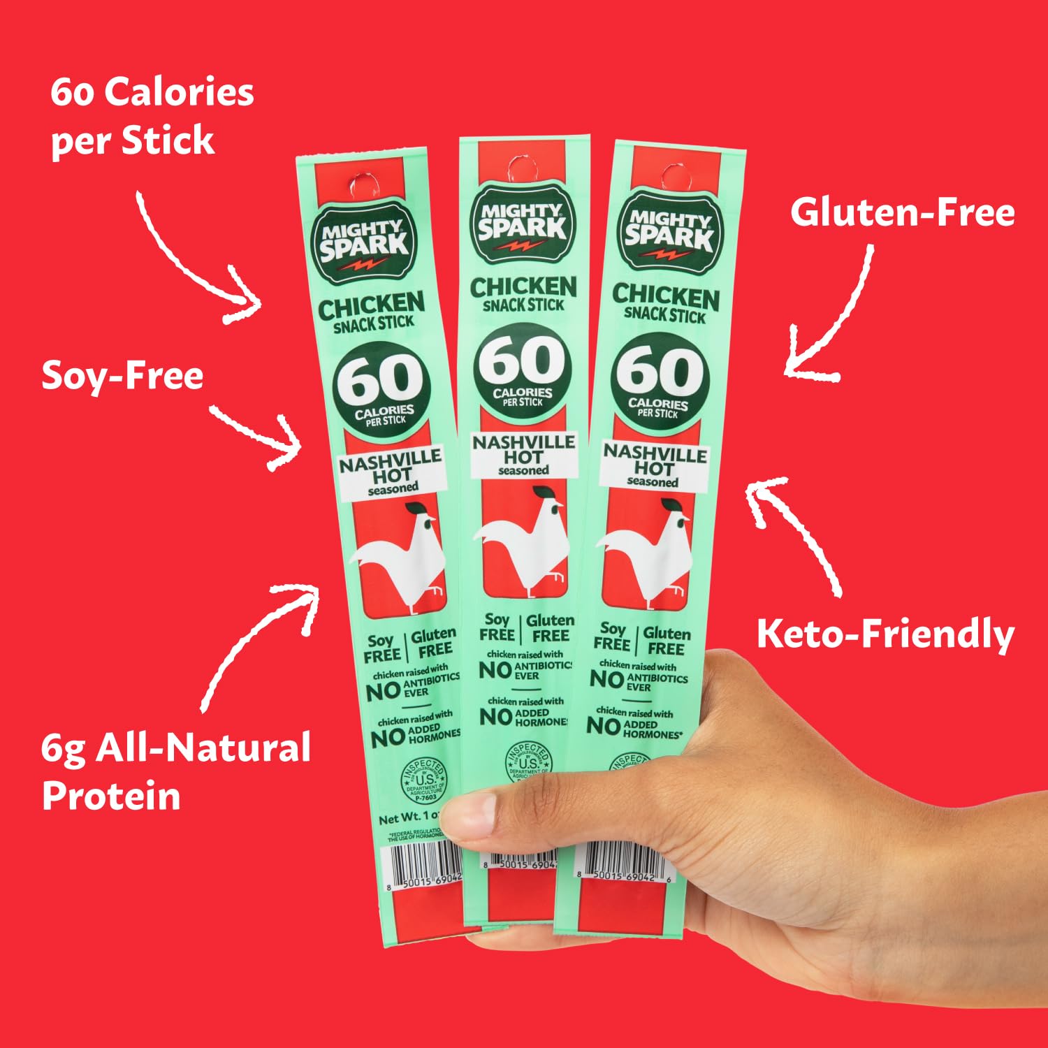 Mighty Spark keto-friendly snack, fits low-carb meals