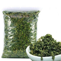 MIHUNTANG Jiaogulan tea leaves close-up showing thin, curly leaves for a rich infusion.