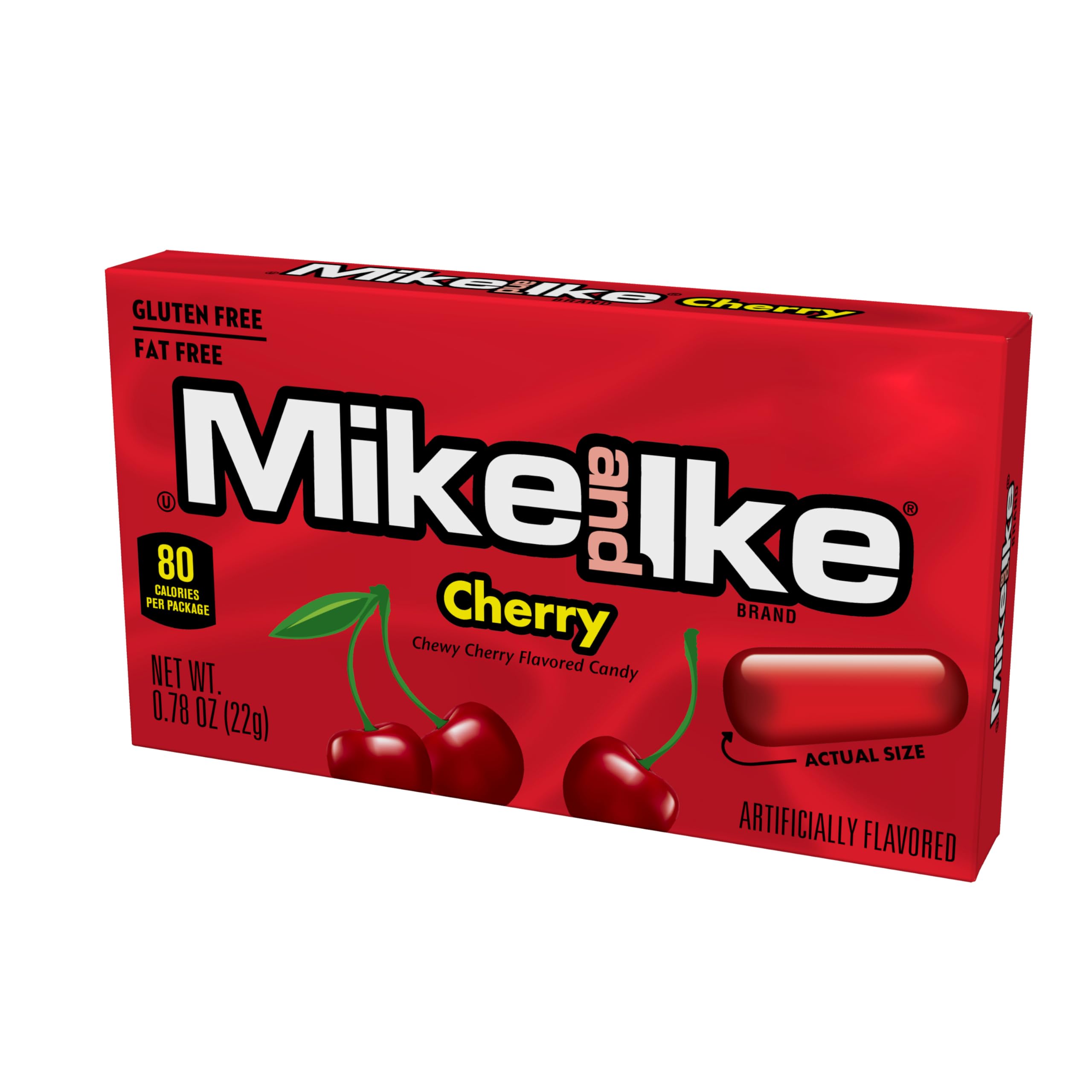 Gluten-free Mike and Ike Cherry makes a safe snack option.
