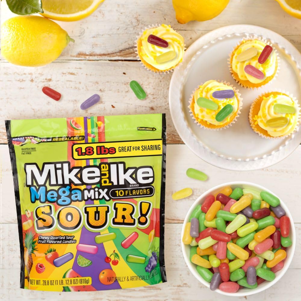Vibrant candy pieces showcasing a variety of sour profiles.