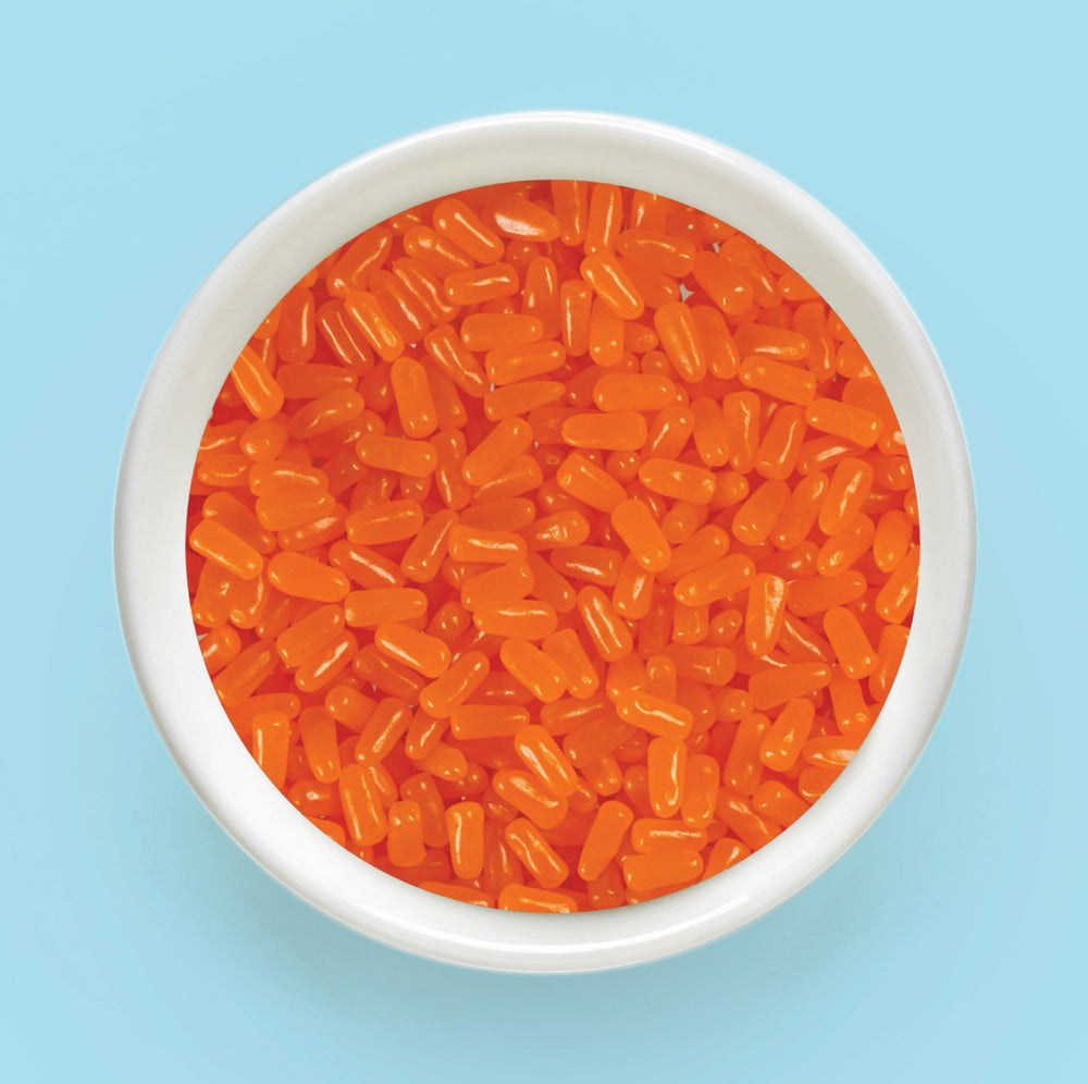 Party-favor ready Mike and Ike Orange box ideal for shared celebrations.