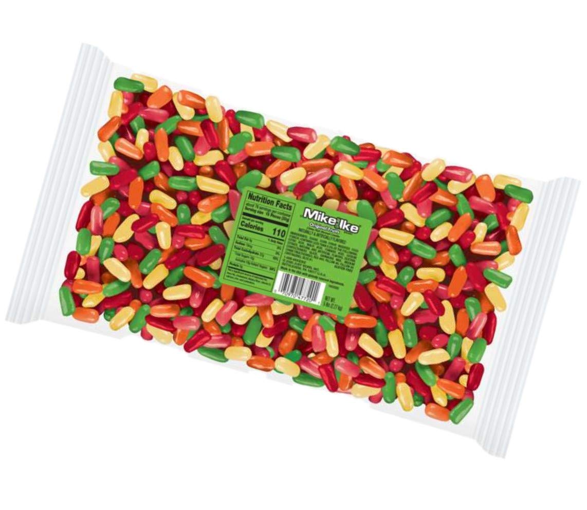 Mike & Ike Original lemon flavor closeup highlights tangy brightness.