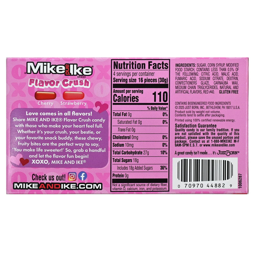Mike and Ike Valentines Mix multicolor candies ready for gifting or party snacking
