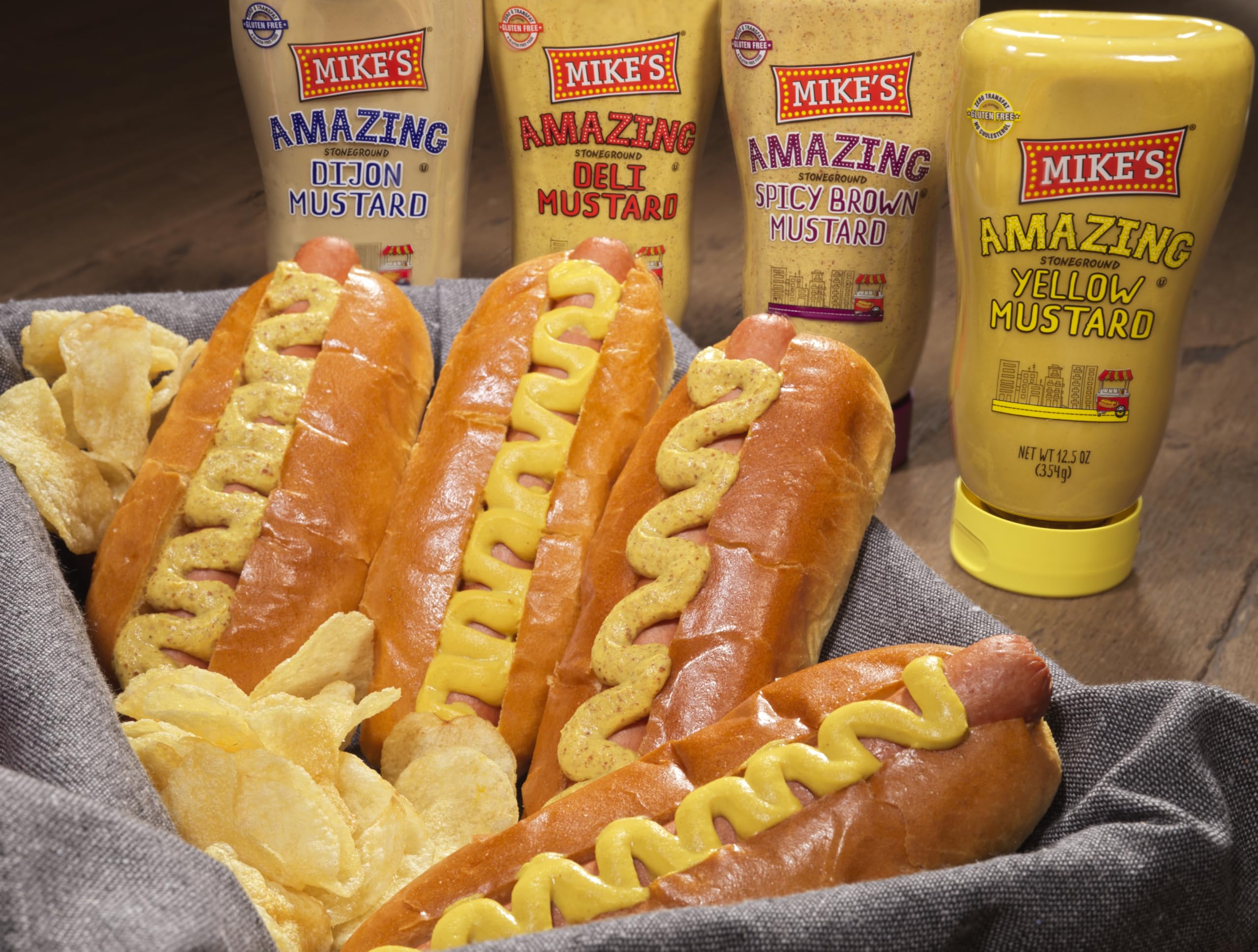 Mike's Amazing Deli Mustard as a burger topping delivers tangy creaminess.