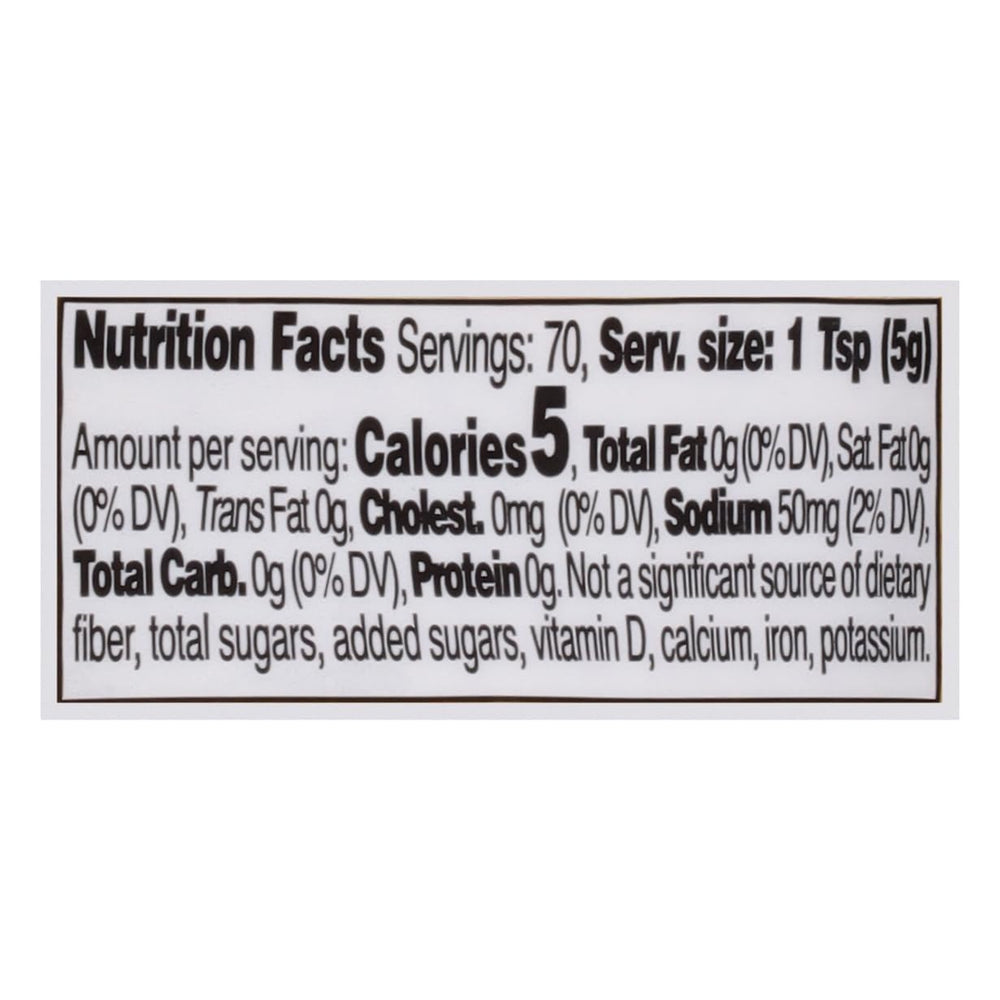 Label highlights gluten-free and dairy-free attributes for allergen-aware kitchens.