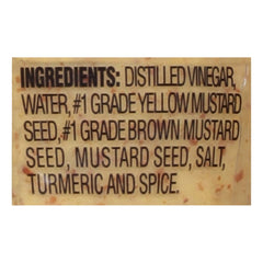 Mike's Amazing Deli Mustard on a hot dog adds tangy creaminess.
