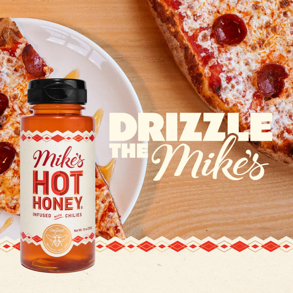 Mike's Hot Honey drizzle on cheese pairing for bold contrast