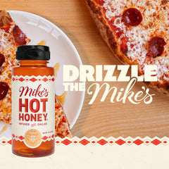 Mike's Hot Honey drizzle on cheese pairing for bold contrast
