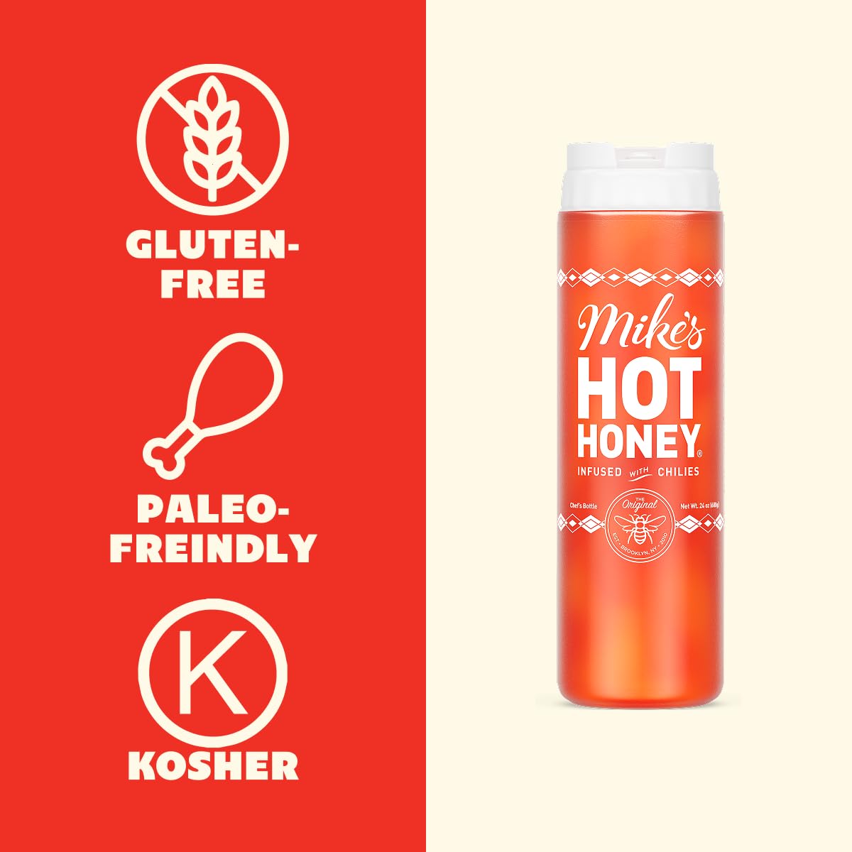 Mike's Hot Honey pairs with cheese for balanced flavor contrast