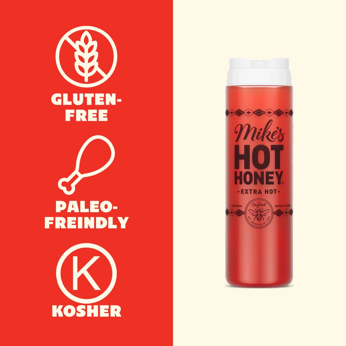 Chili peppers beside honey indicate bold, balanced heat for flavor boosts.