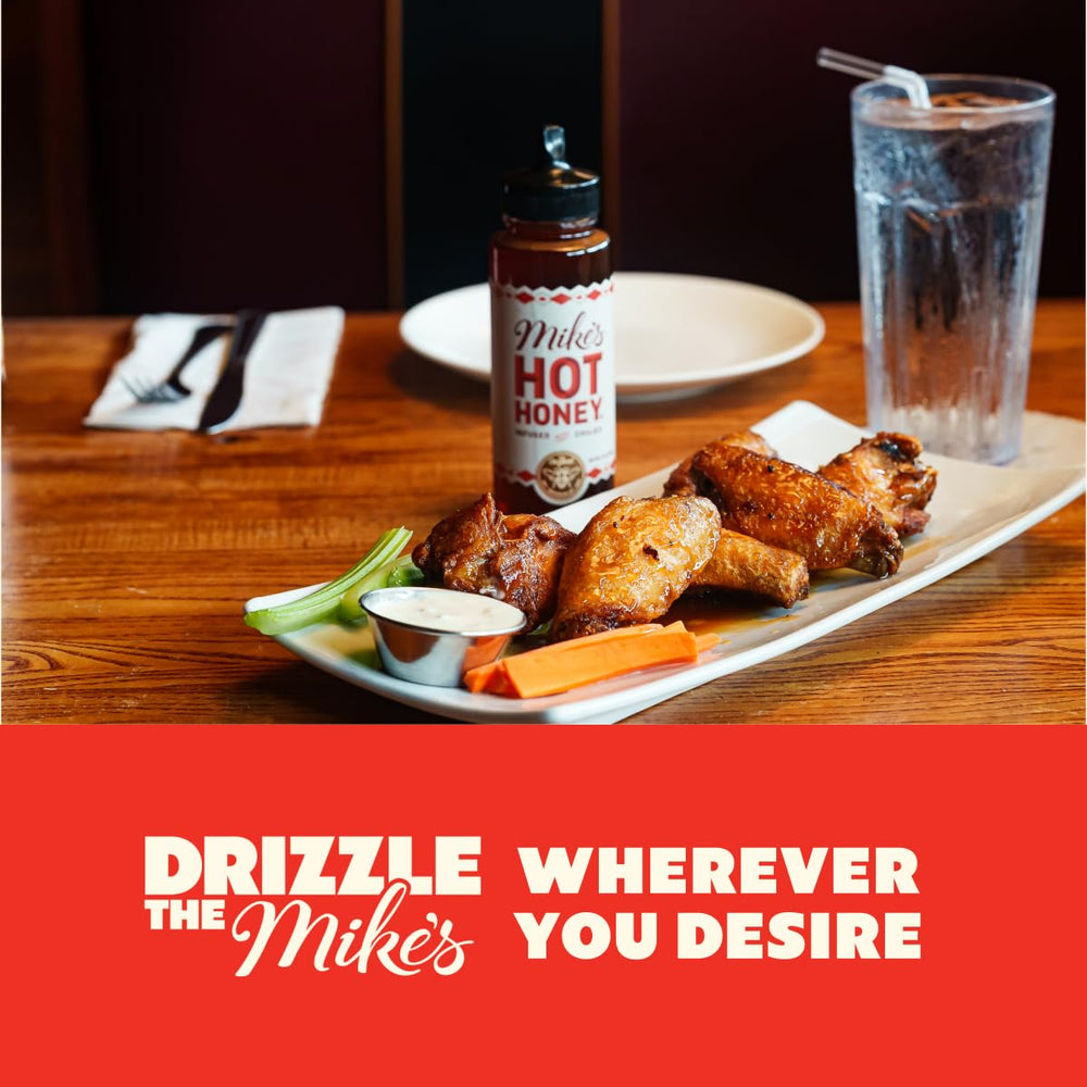 Mike's Hot Honey over ice cream for surprising heat and sweetness
