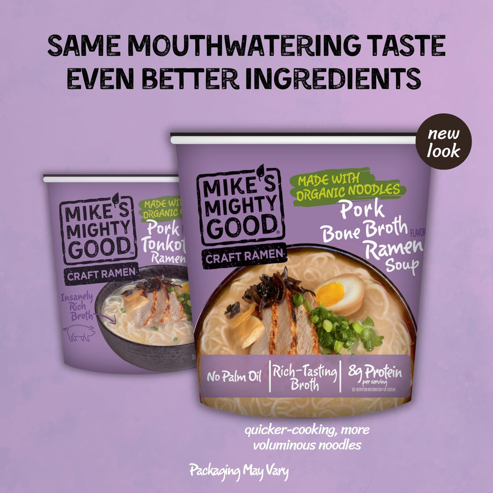 Mike's Mighty Good made in the USA with in-house steamed noodles