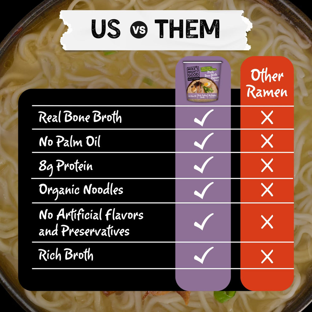 Mike's Mighty Good organic steamed noodles in a bowl-ready form